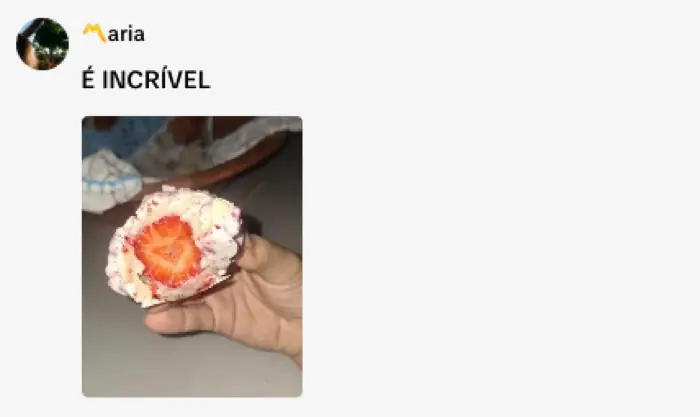 Comentário: é incrível