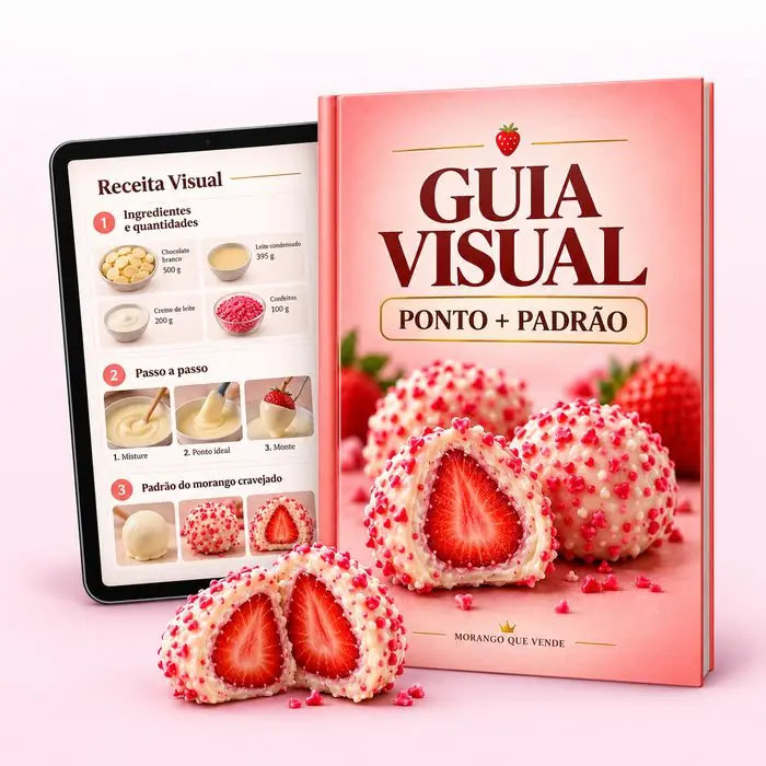 Guia Visual Ponto + Padrão: capa do e-book e o conteúdo aberto no tablet
