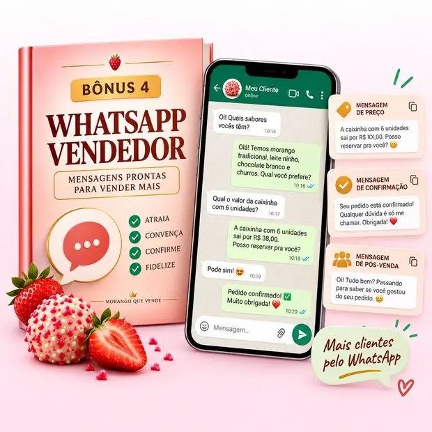 conversa de venda pronta no WhatsApp com mensagens modelo