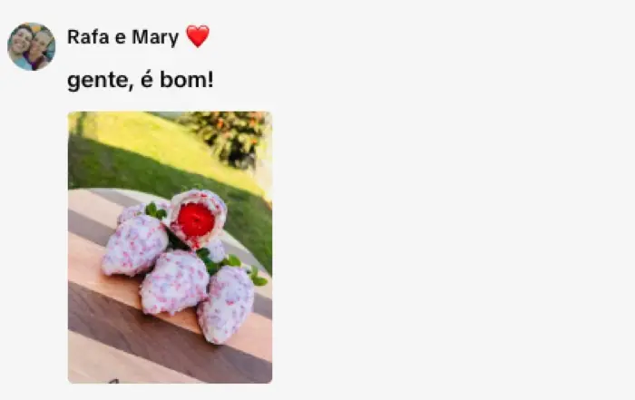 Comentário: gente, é bom!
